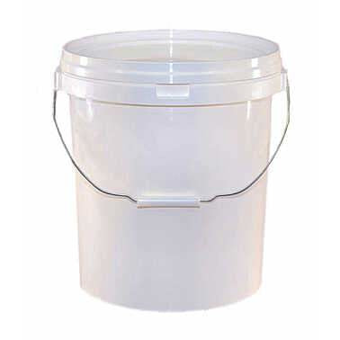 20 LITRES WHITE VALETERS PAIL WITH LID