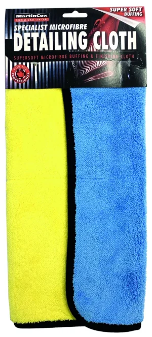 Soft Blue-Yellow Buff-Finishing Towel (40 × 40 cm)