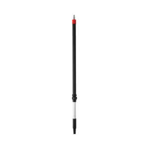Vikan 297152 Aluminium Telescopic Handle with Hose Nozzle (Waterfed), 1080–1600 mm, Ø32 mm, Black