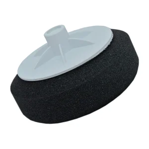 Refinishing Foam Polishing Pad with Backing Plate – Black, 14mm Thread, 15cm Diameter for Compounding and Polishing