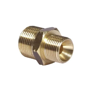 M22M x 1/2 Nipple Brass – High-Performance Connector for Fluid and High-Pressure Applications