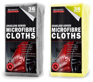 HEAVY DUTY MULTI-PURPOSE MICROFIBRES 40cm x 40cm (PACK OF 36) – YELLOW - ideal for maintaining stock levels