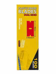 MC Dual-Sided Red Plastic Scraper – Versatile and Safe Scraping Tool with Multiple Blade Options